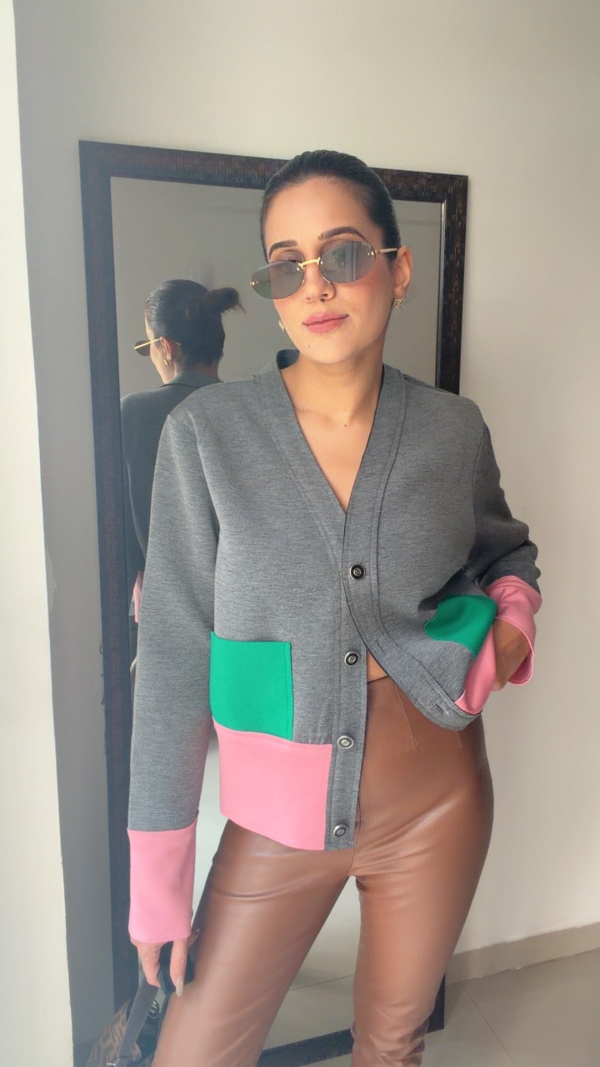 Colorblock Fall Cardigan