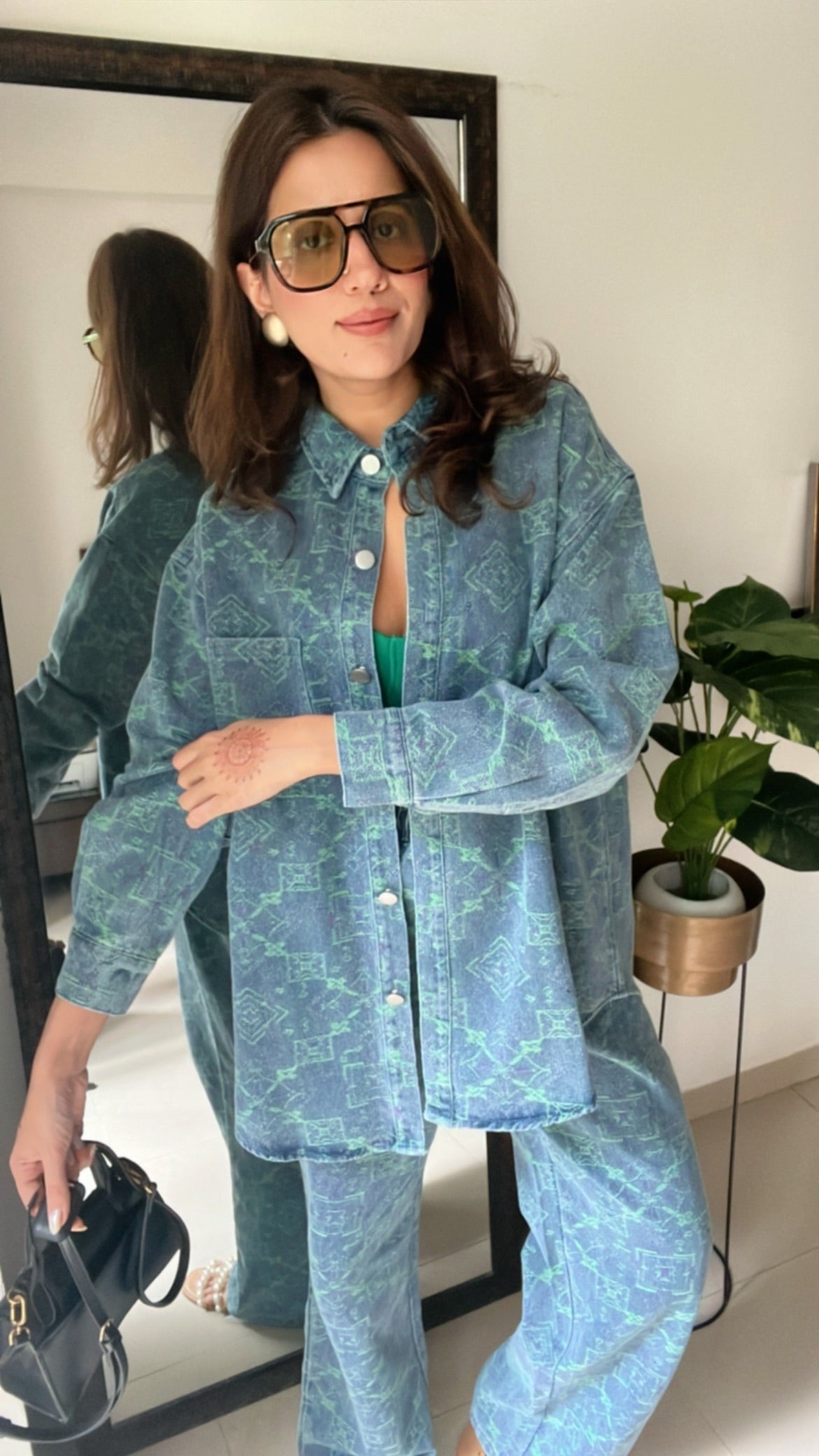 Denim Rustic Shirt and Relaxed Fit Co-ord