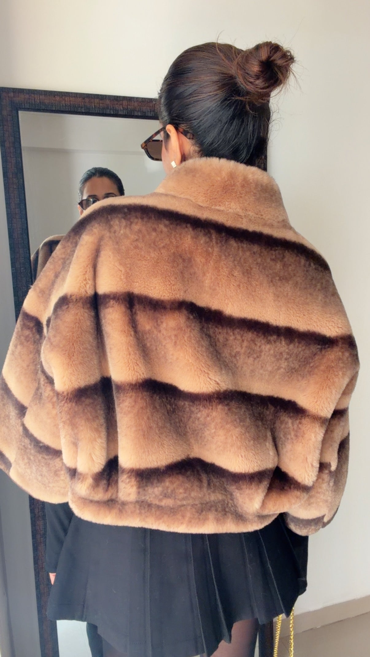 Ombre Luxe Faux Fur Fall Jacket