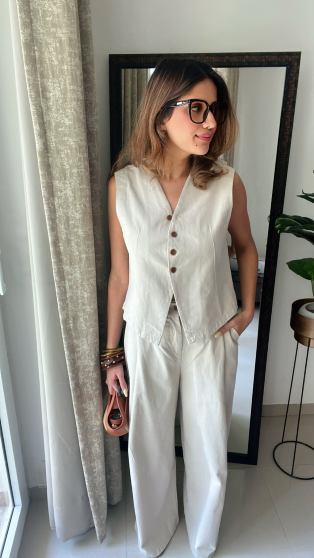 Soft Waistcoat with Baggy Pants co-ord