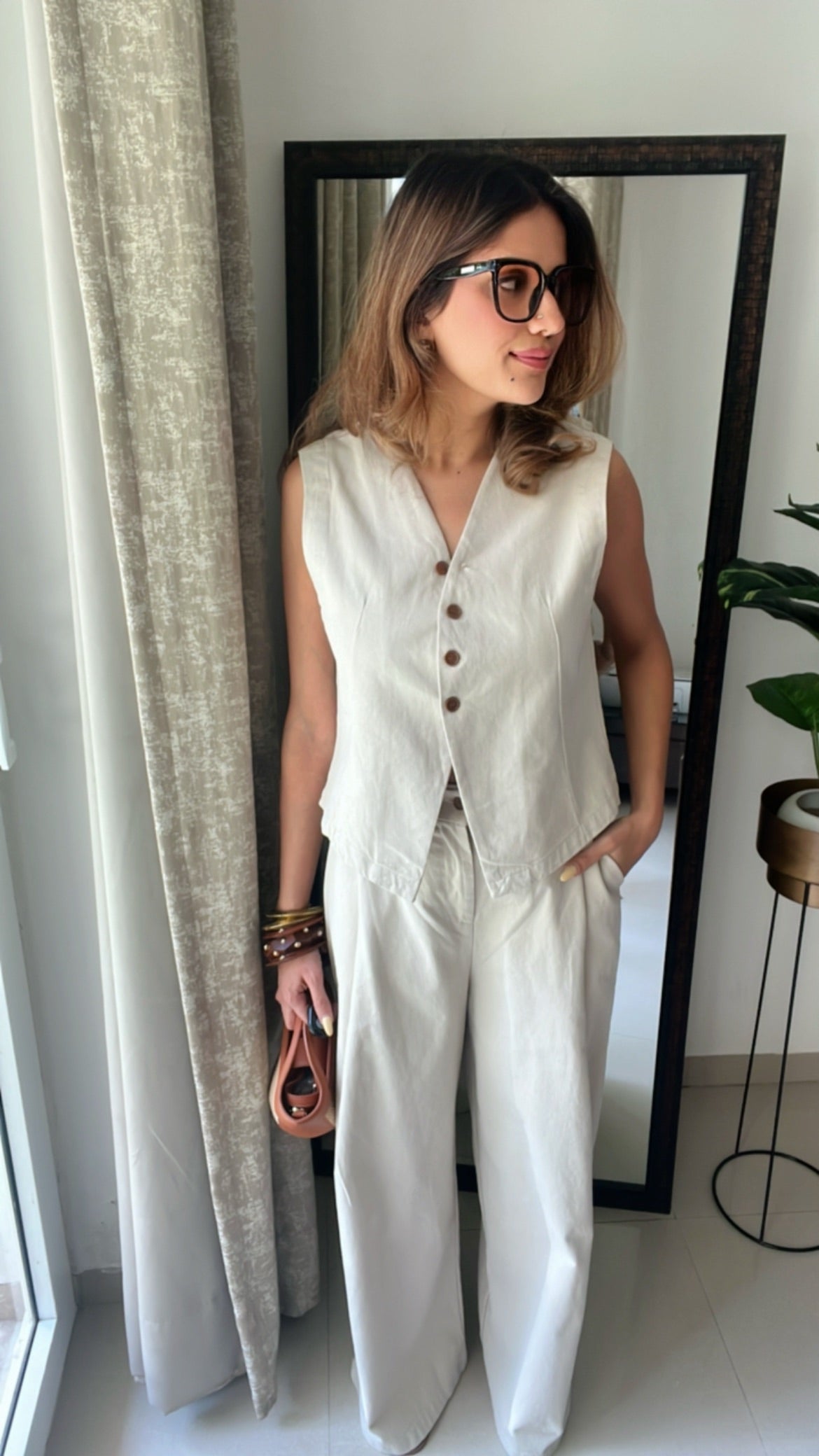 Soft Waistcoat with Baggy Pants co-ord