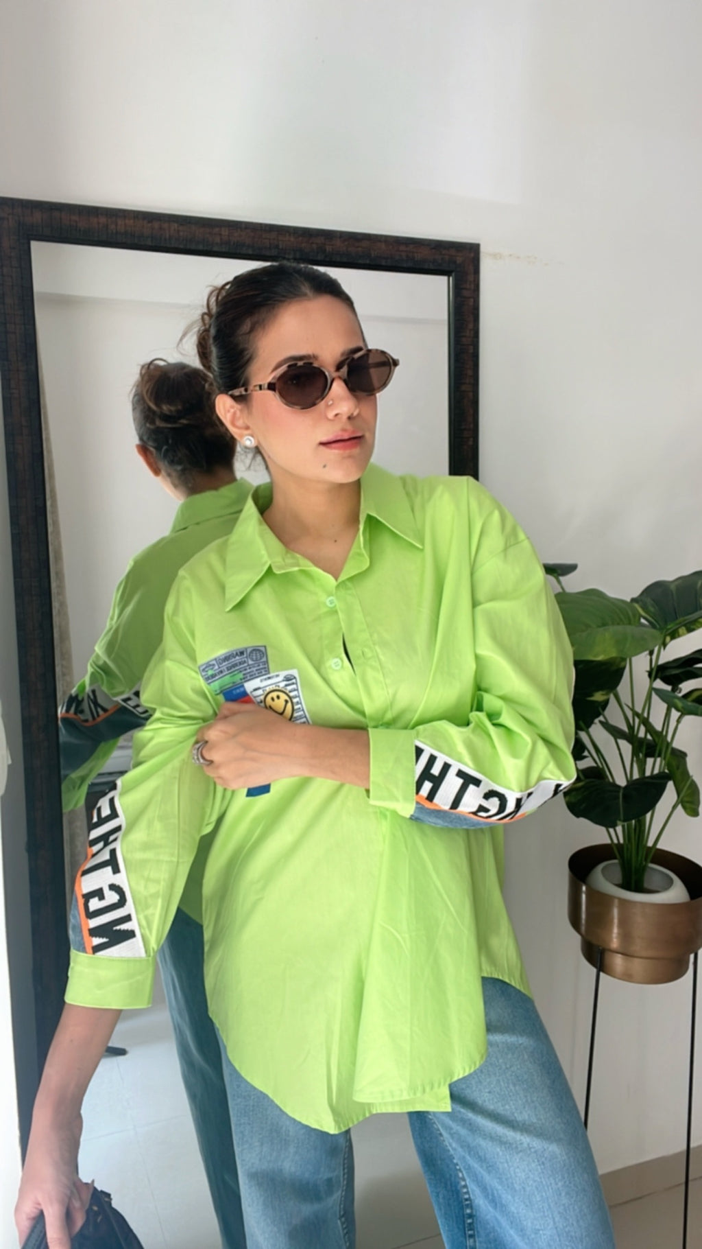 Colorpop Denim Poplin Shirt