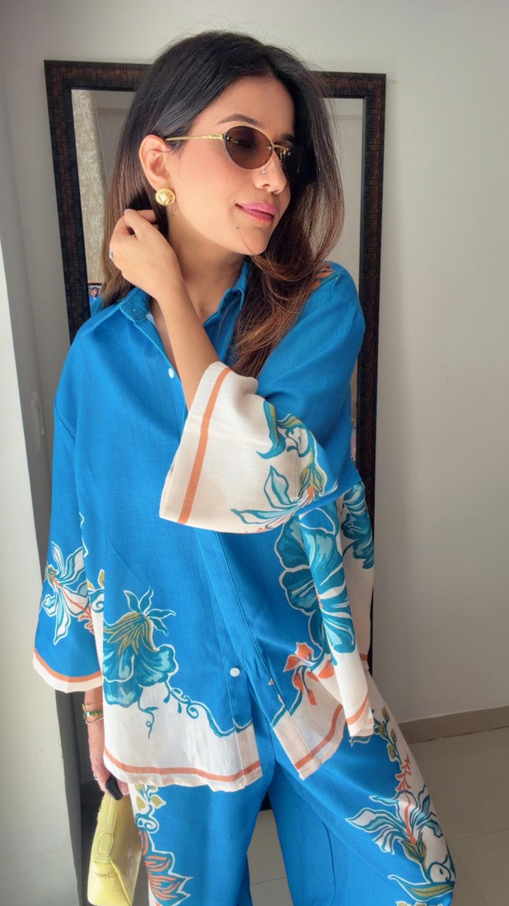 Azure Bloom Resort Co-ord Set
