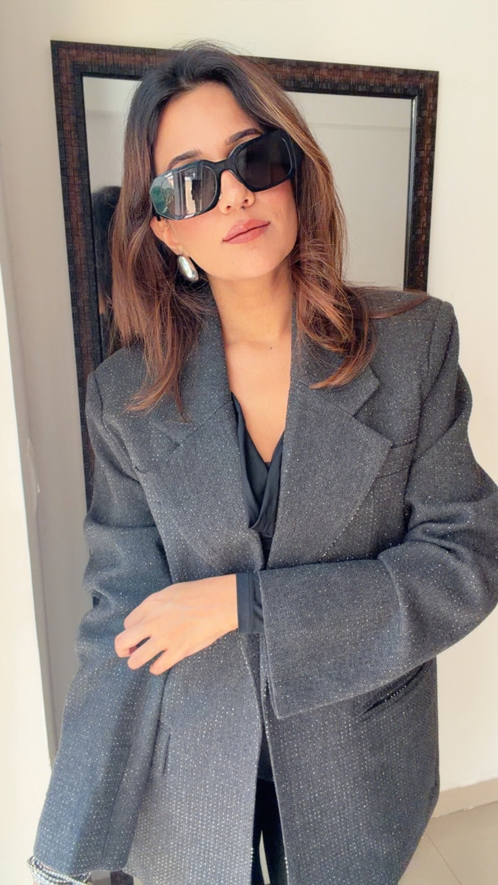 Swarovski Studded Fall Coat