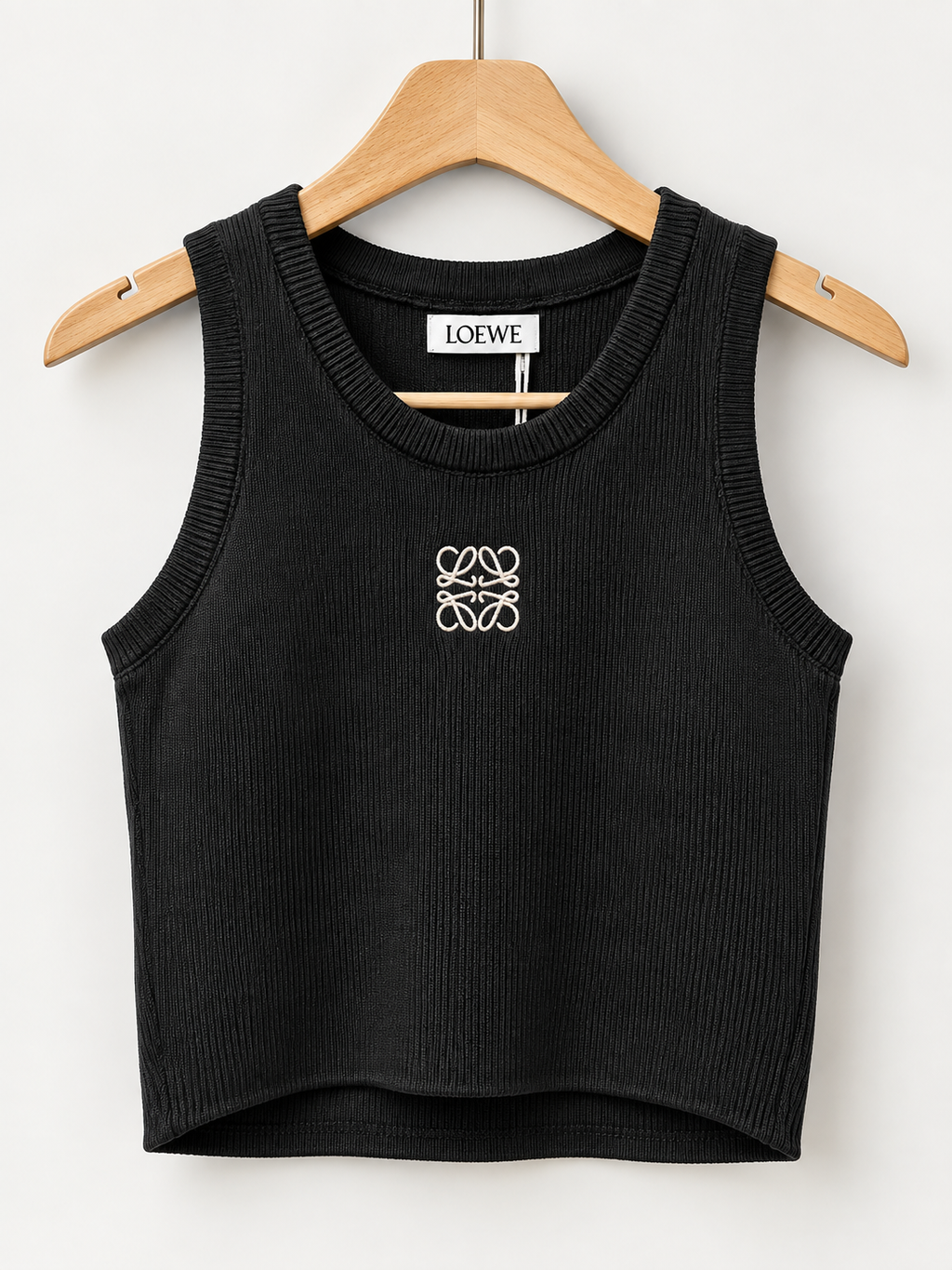 Ribbed Monochrome Tank Top