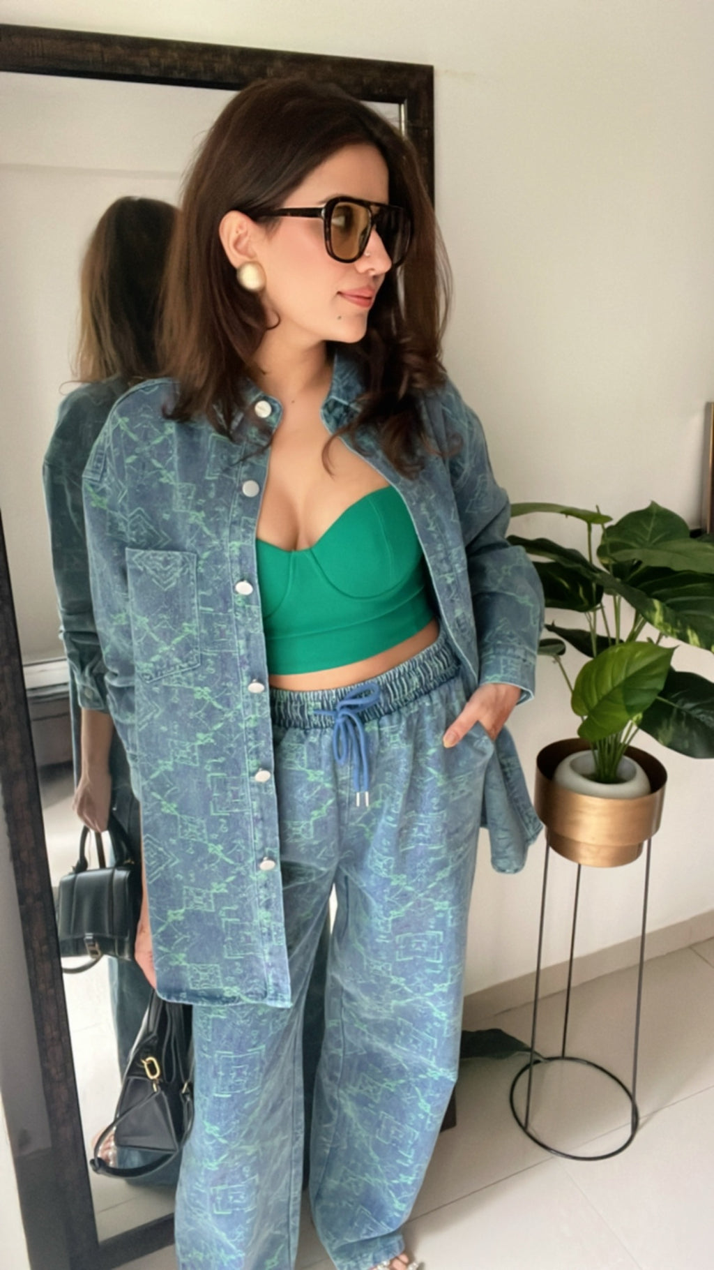 Denim Rustic Shirt and Relaxed Fit Co-ord