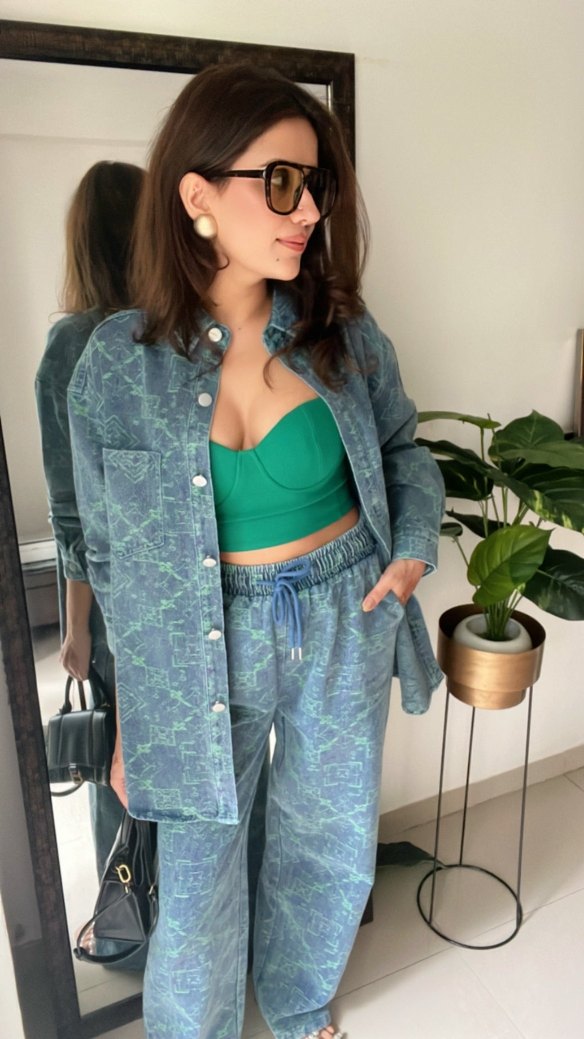Denim Rustic Shirt and Relaxed Fit Co-ord