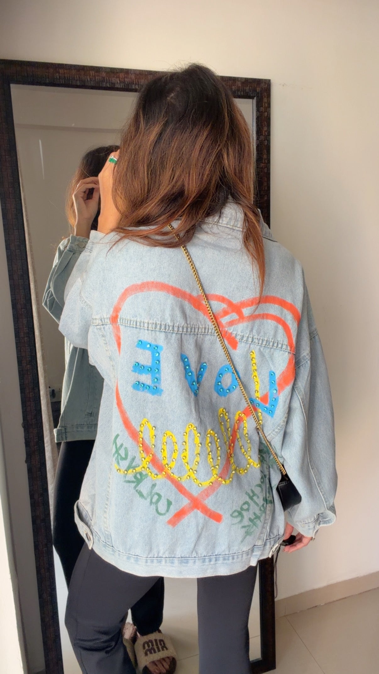 Heart Oversized Denim Jacket