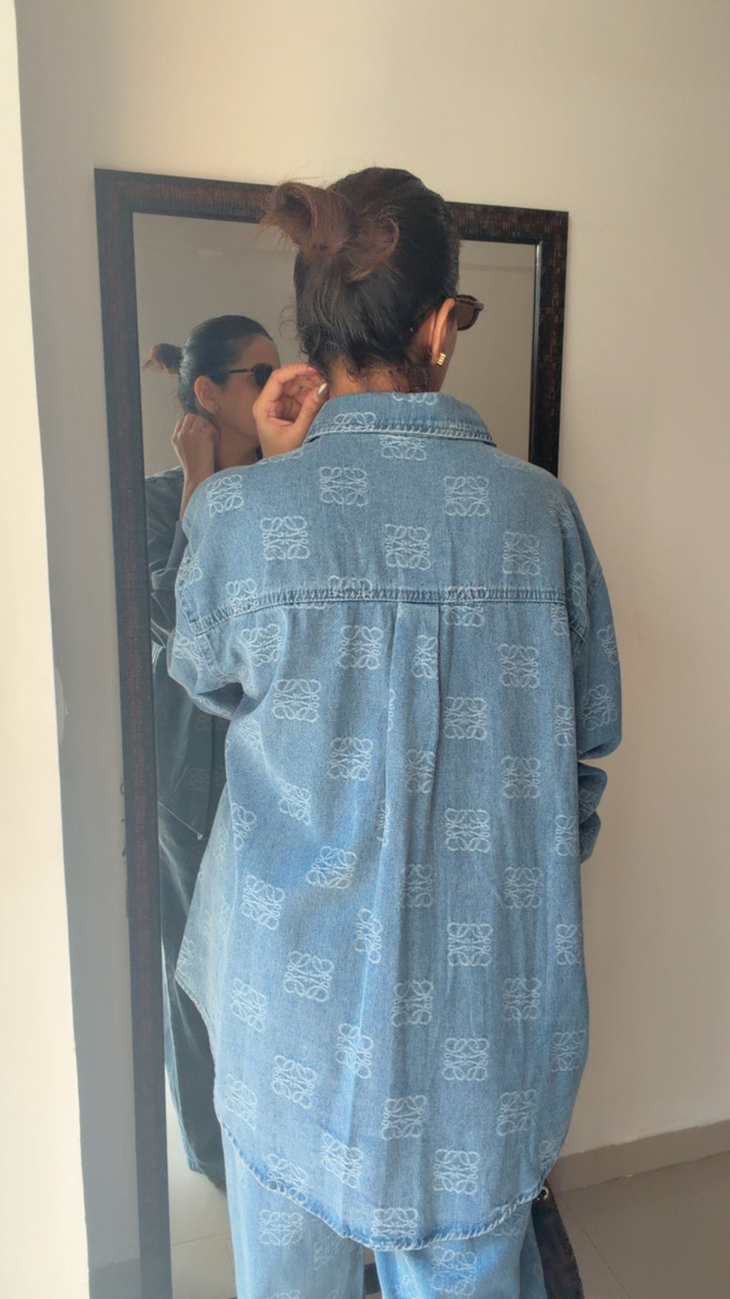 Denim Draw String Co-ord Set