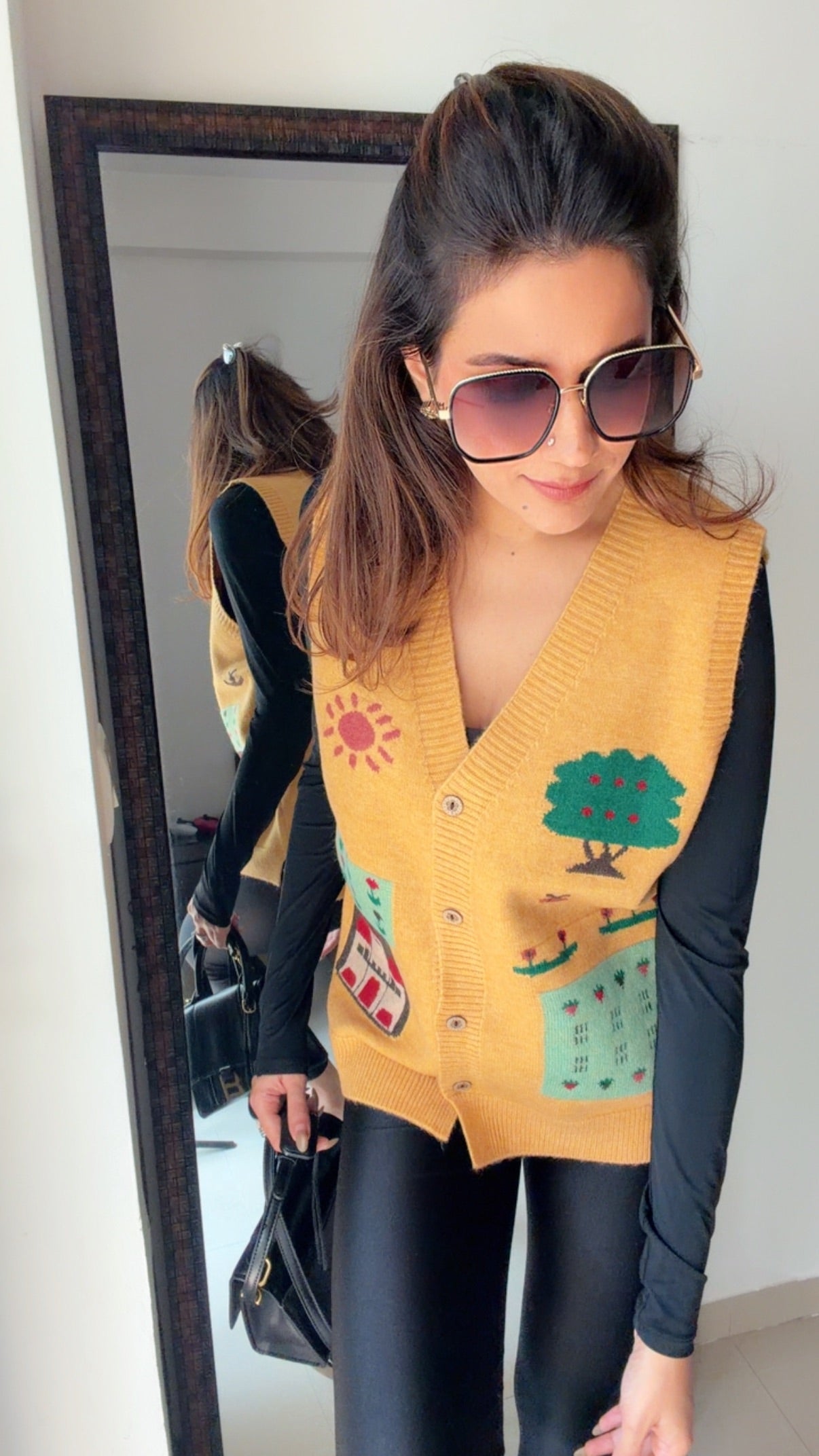 Festive Knit Fall Vest