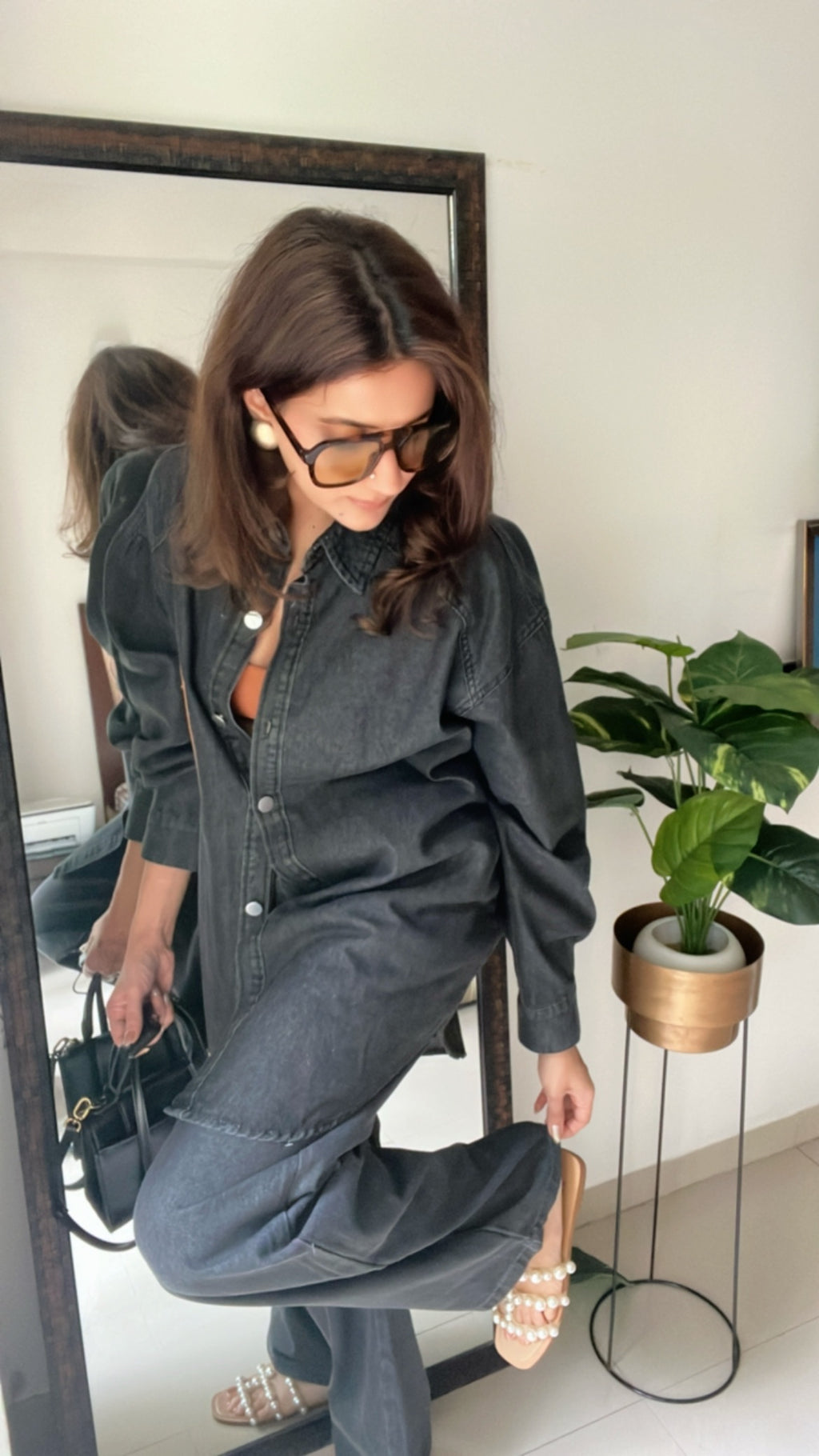 Ash Black Denim Co-ord