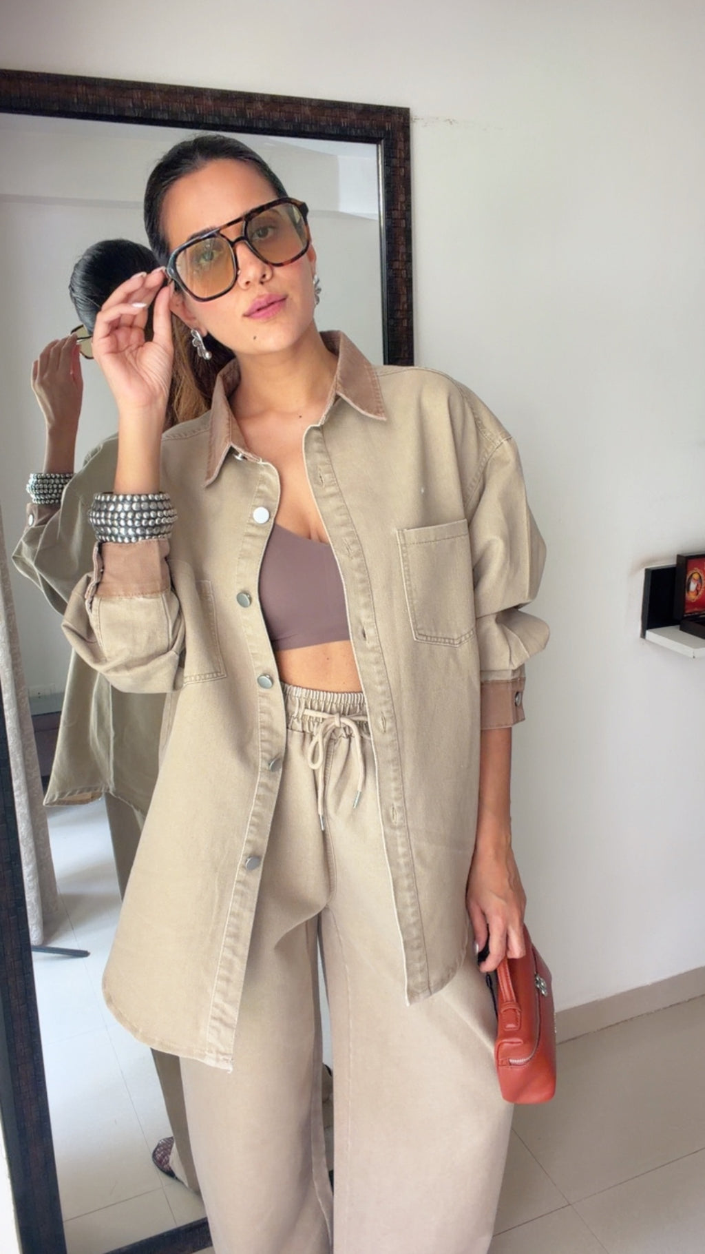 Brushed Denim Co-ord Set