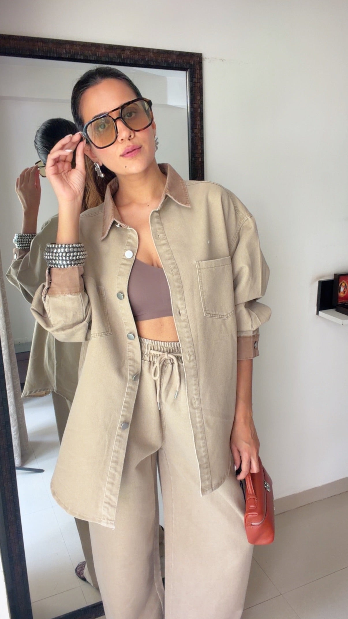 Brushed Denim Co-ord Set