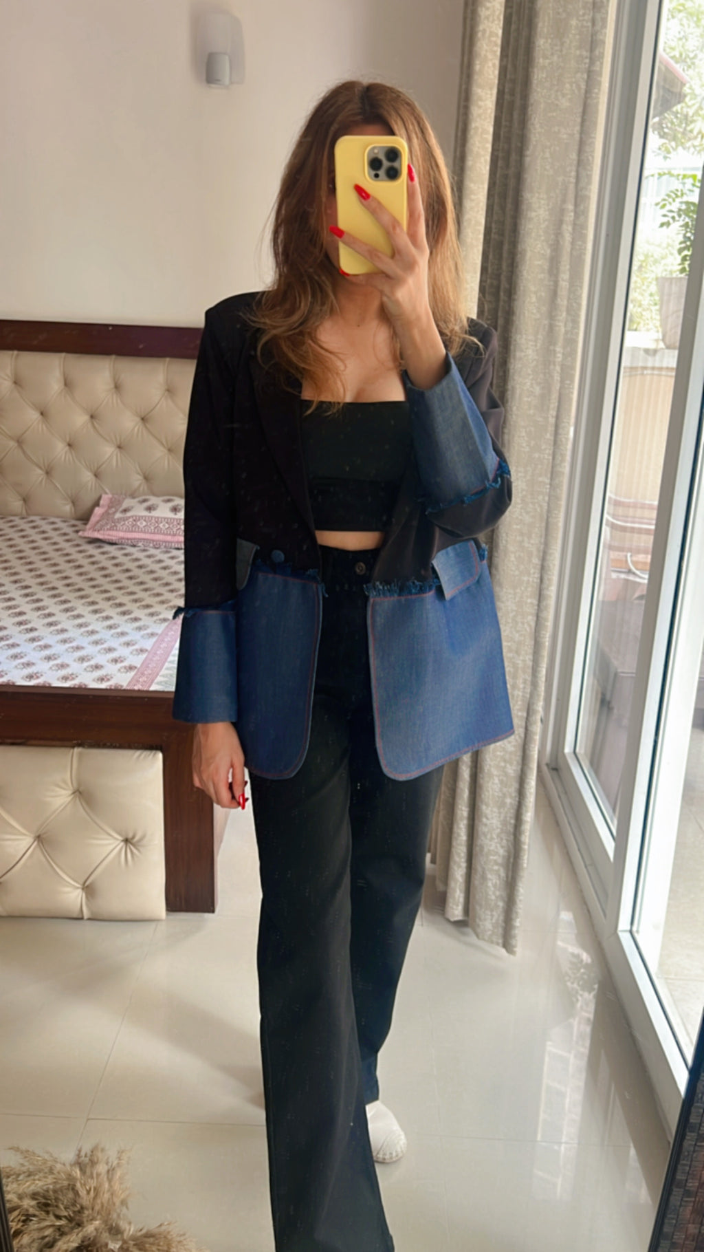 Dual Denim Fall Coat