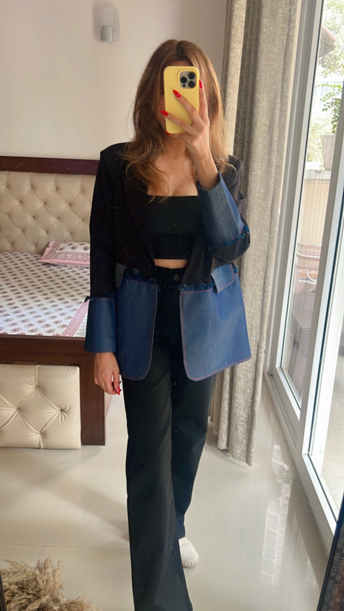 Dual Denim Fall Coat