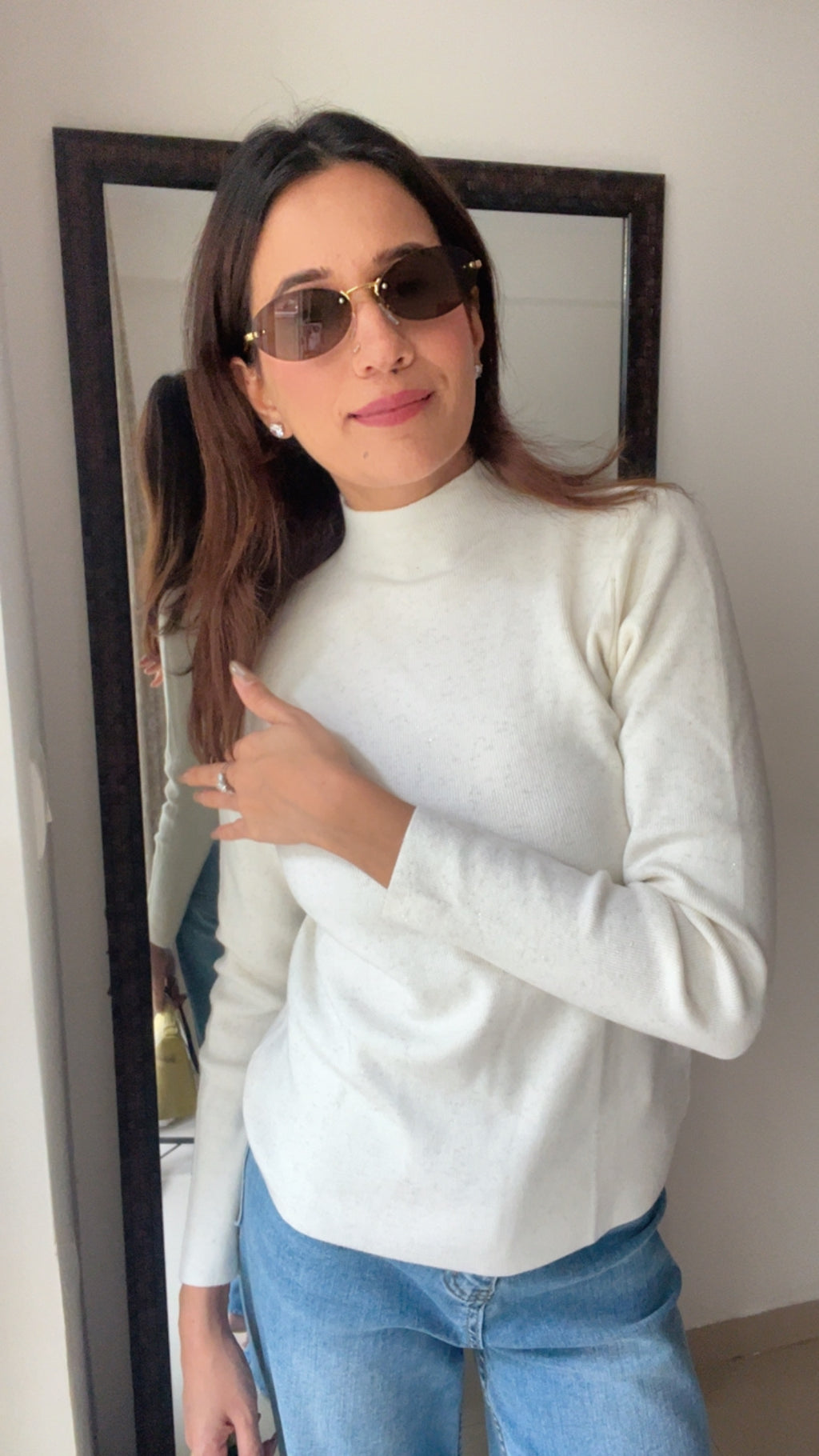 Polo Neck Layered Fall Top