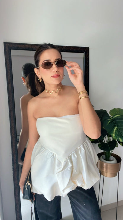 Flounce Statement Top