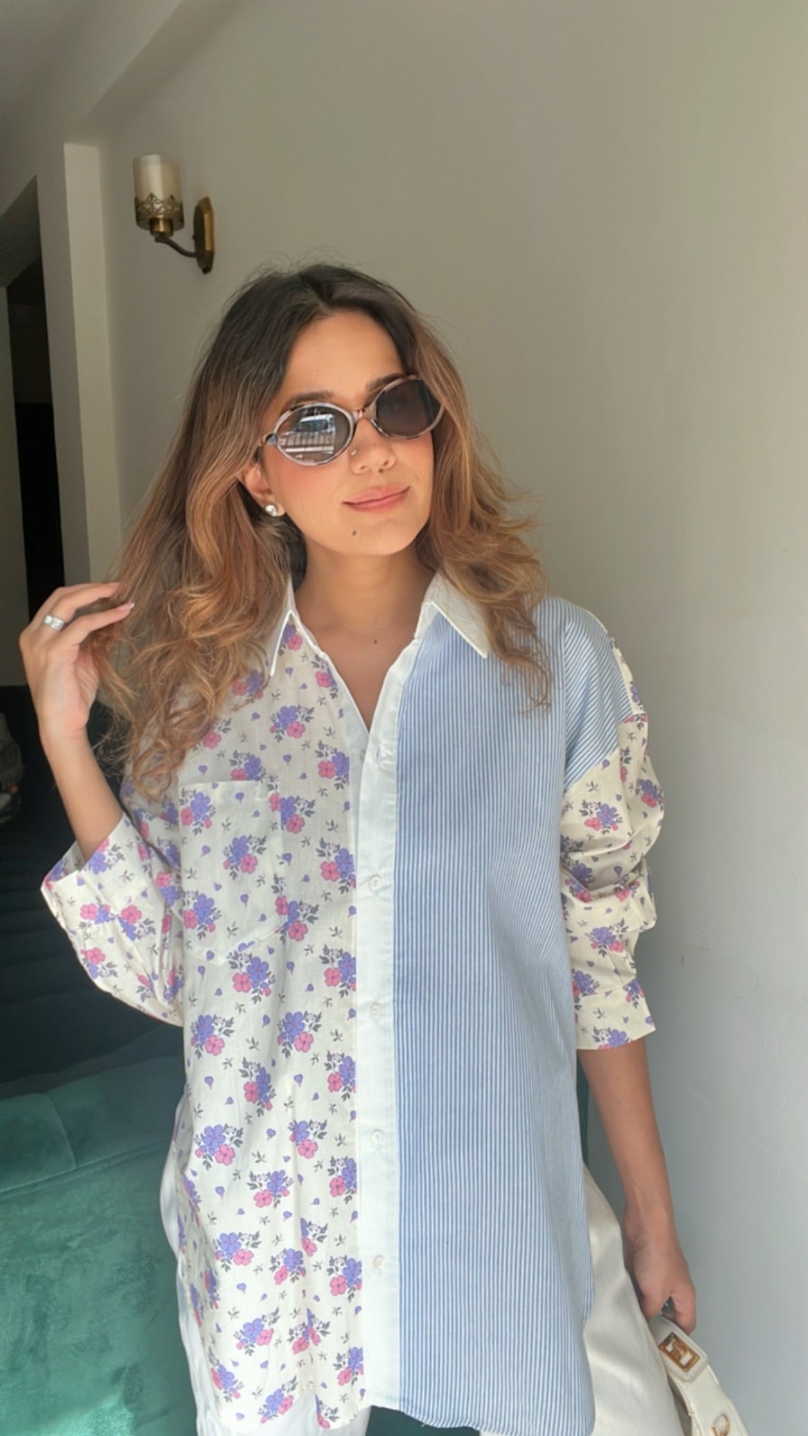 Print On Print Poplin Shirt