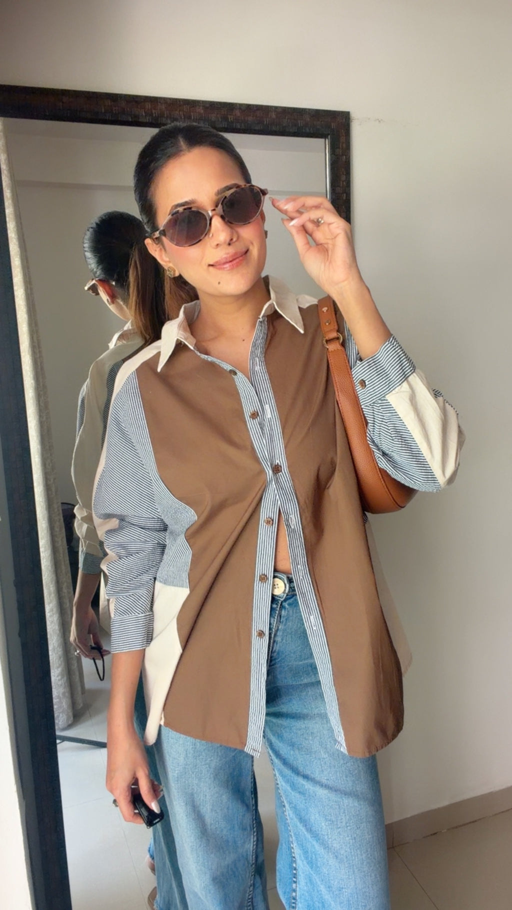 Dusted ColorBlock Poplin Shirt