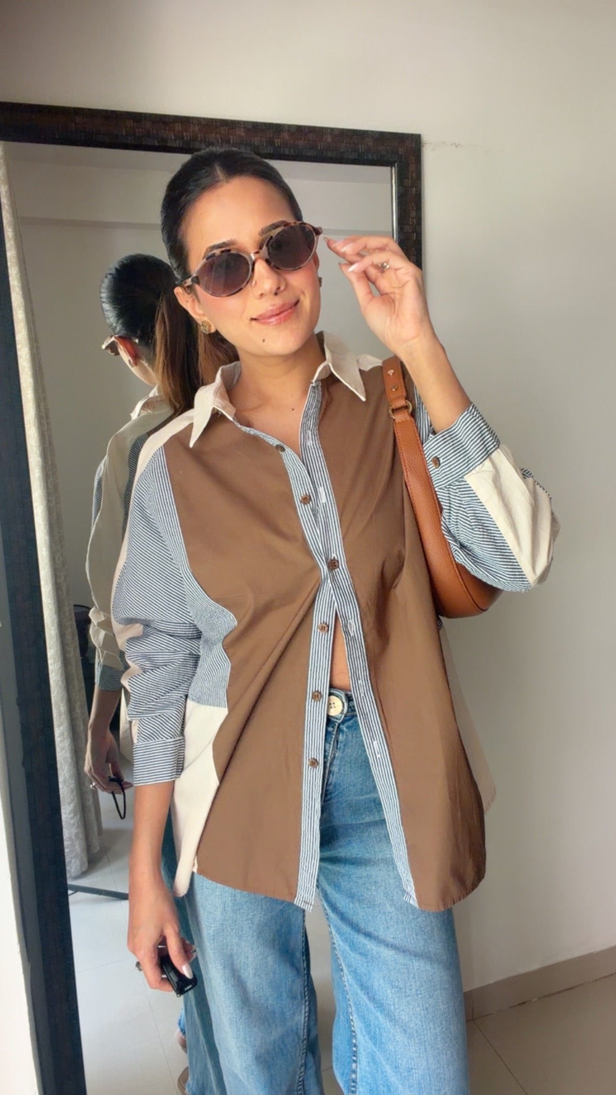 Dusted ColorBlock Poplin Shirt