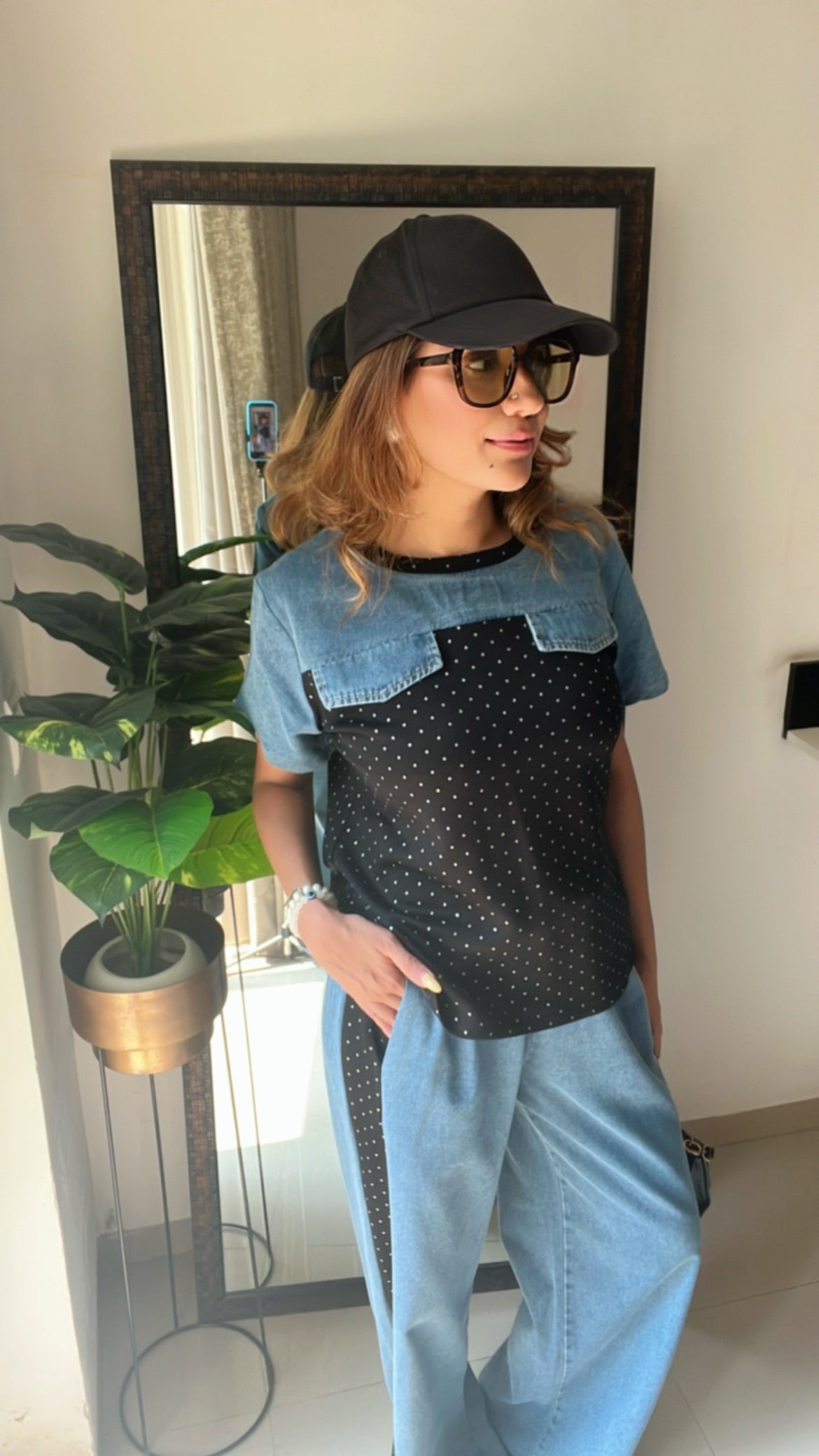 Denim Travel Lounge Set