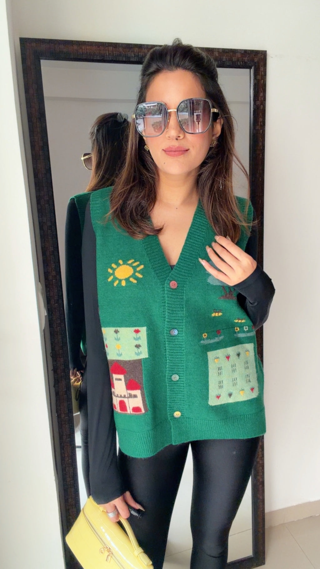 Festive Knit Fall Vest