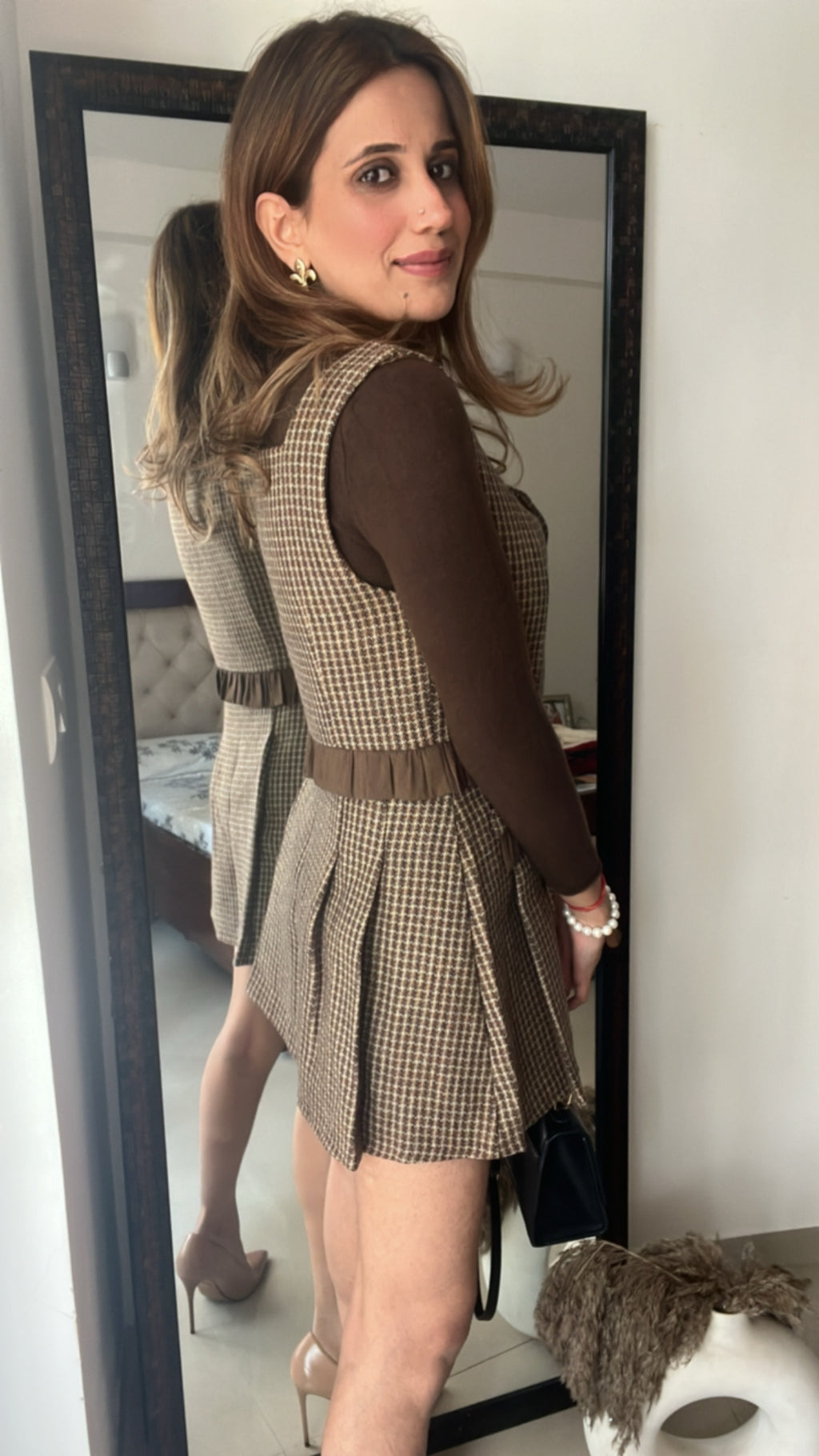 Millie Tweed Skater Skirt Fall Co-ord Set