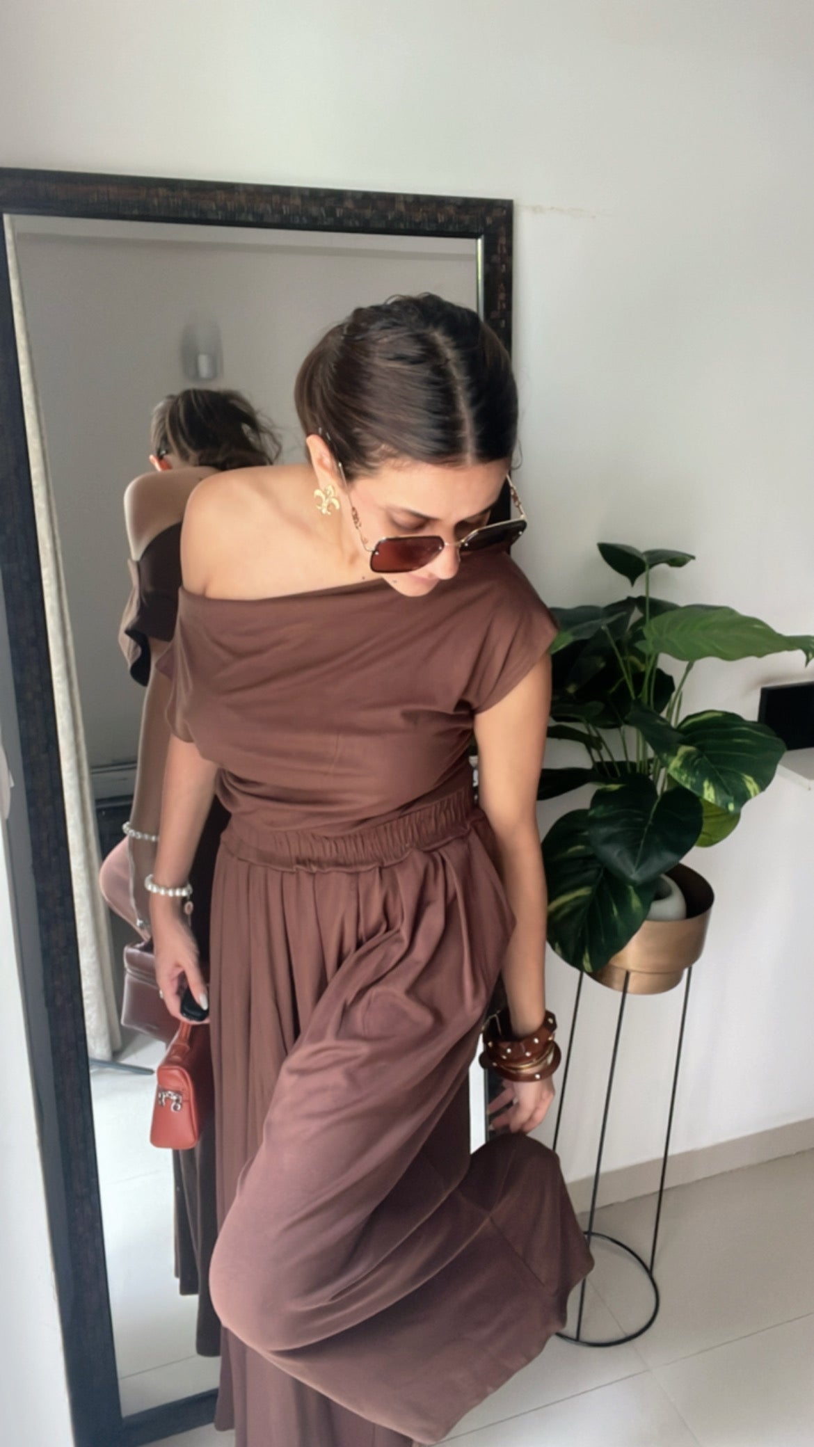 Monotone Off Shoulder Co-ord Set