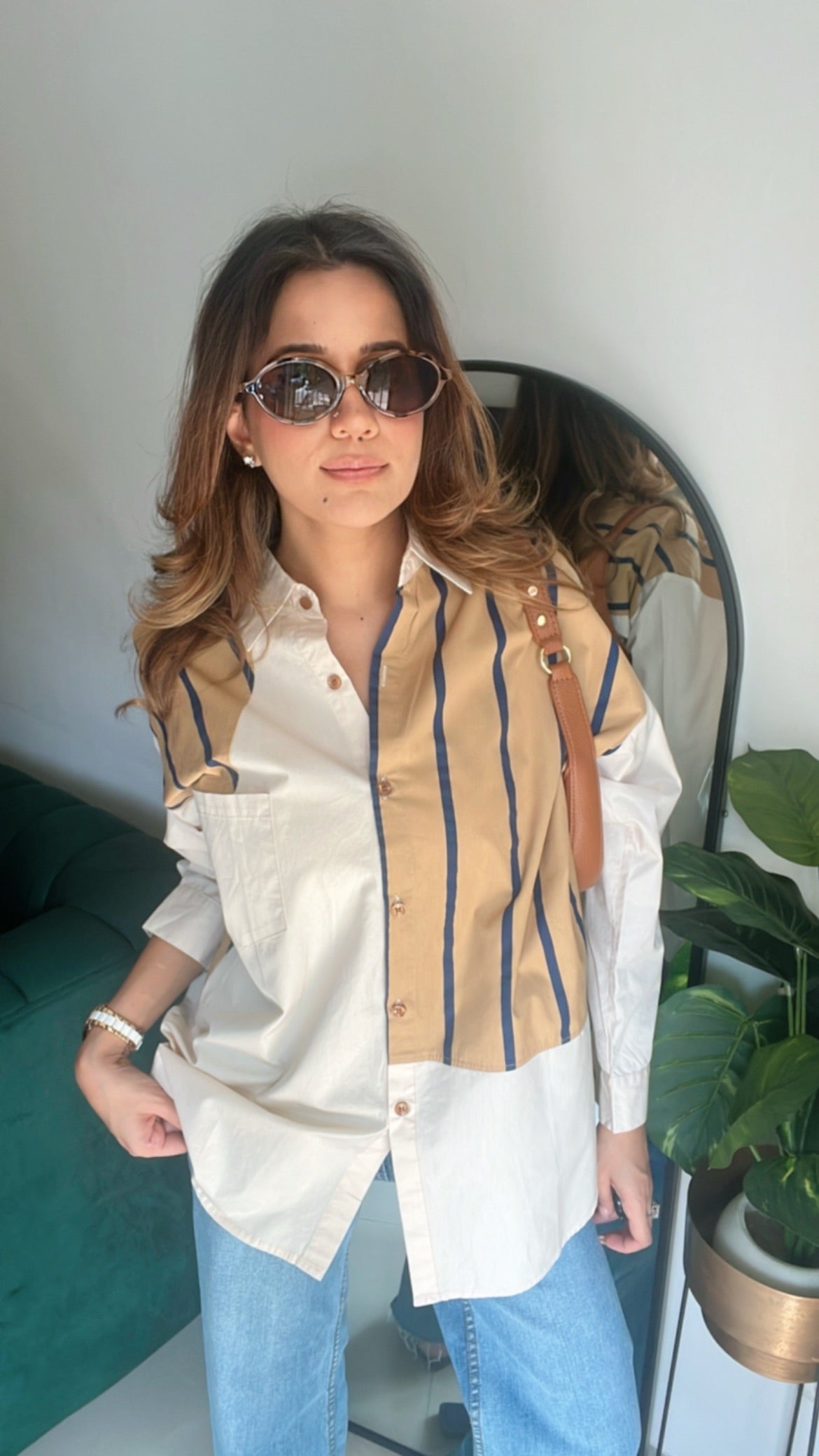 Stripe Detailed Poplin Shirt
