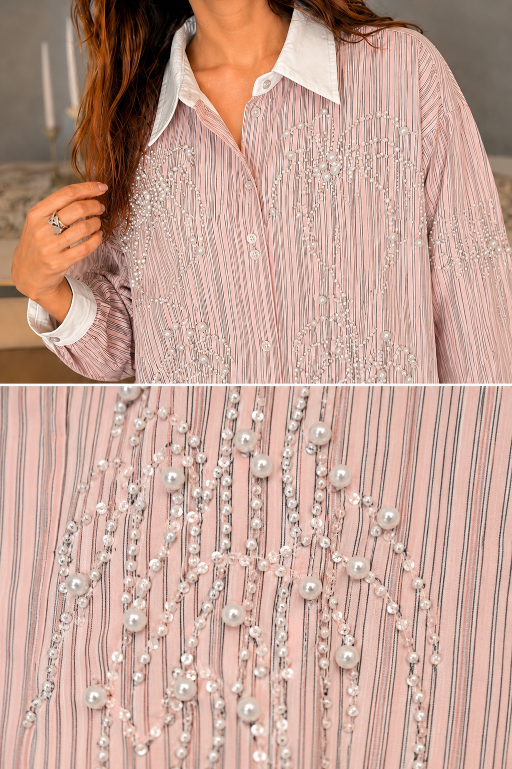 Cotton Embellished Shirt