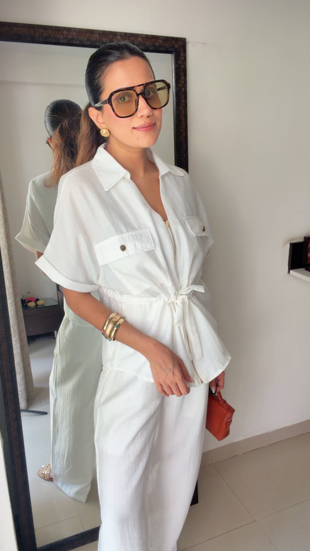 Linen Drawstring Co-ord Set