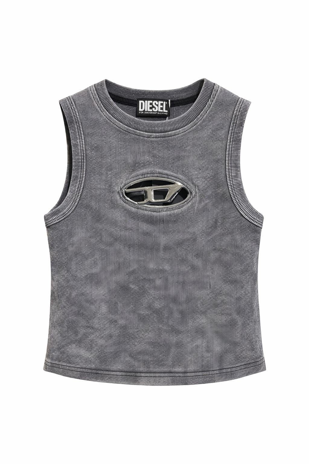 Metal Ribbed Tank Top