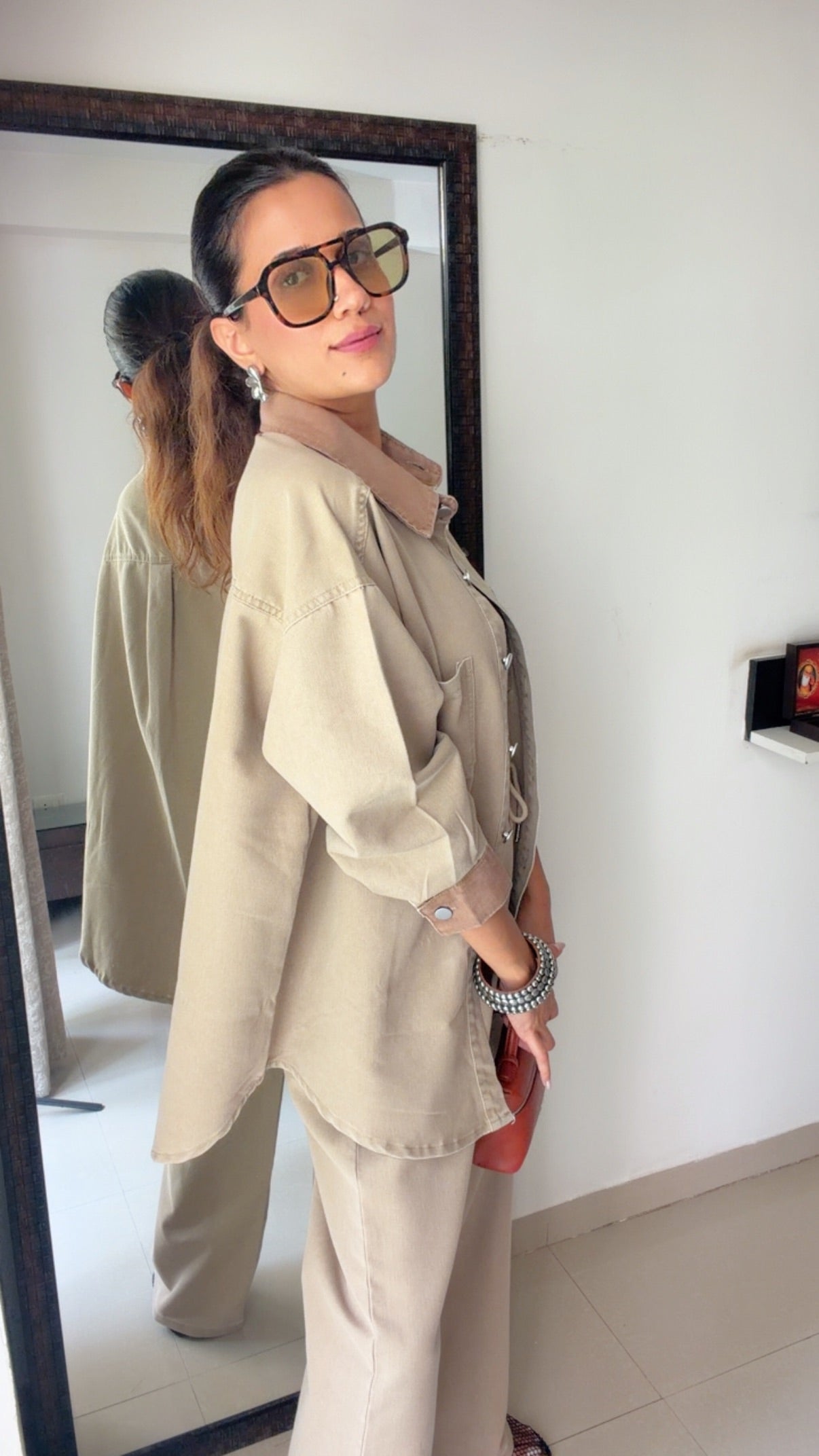 Brushed Denim Co-ord Set