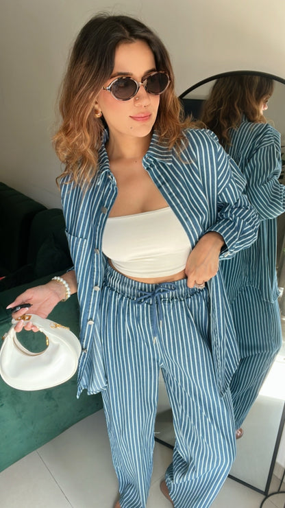 Stripe Denim Co-ord Set