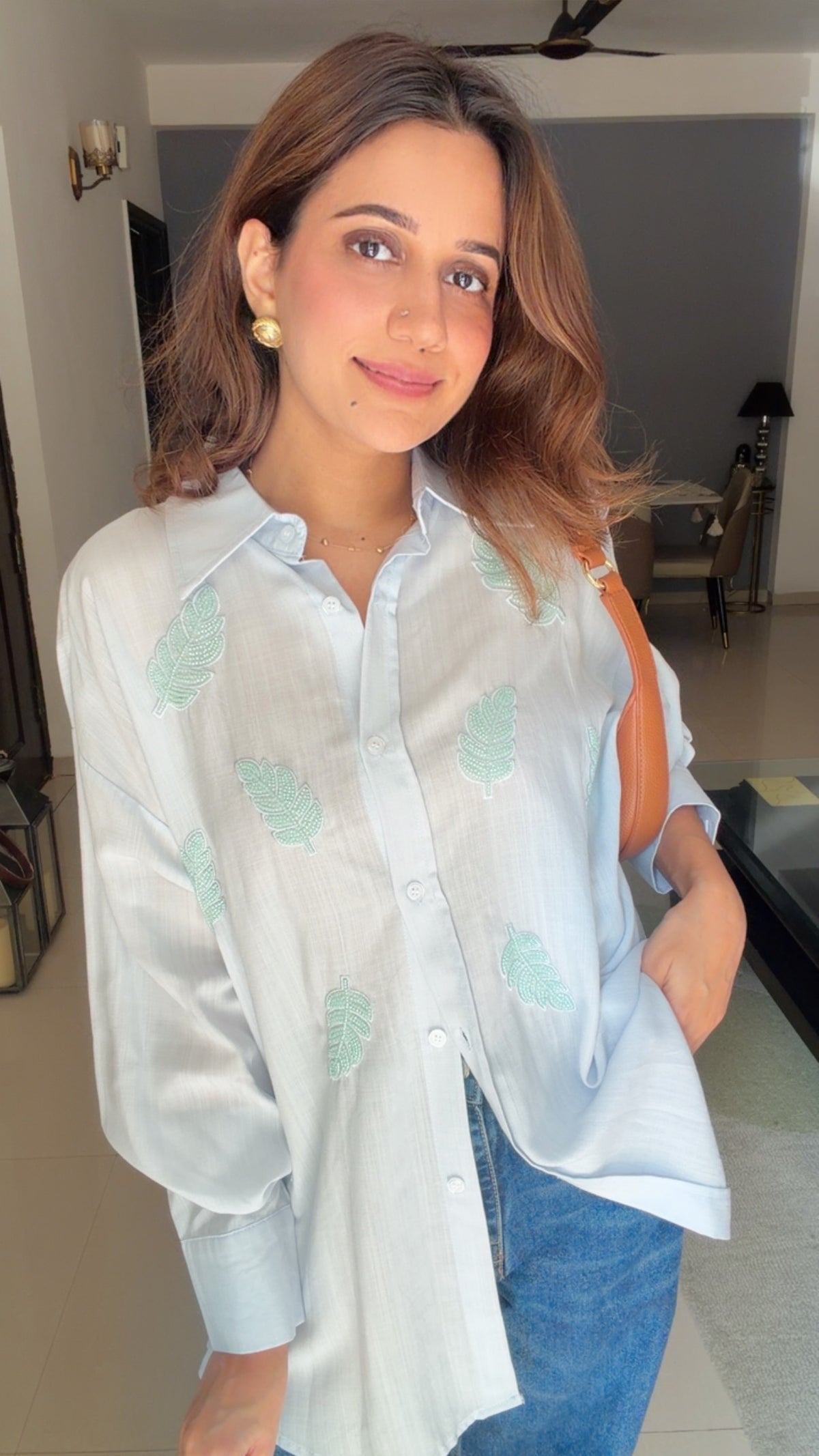 Linen Embroidered Shirt
