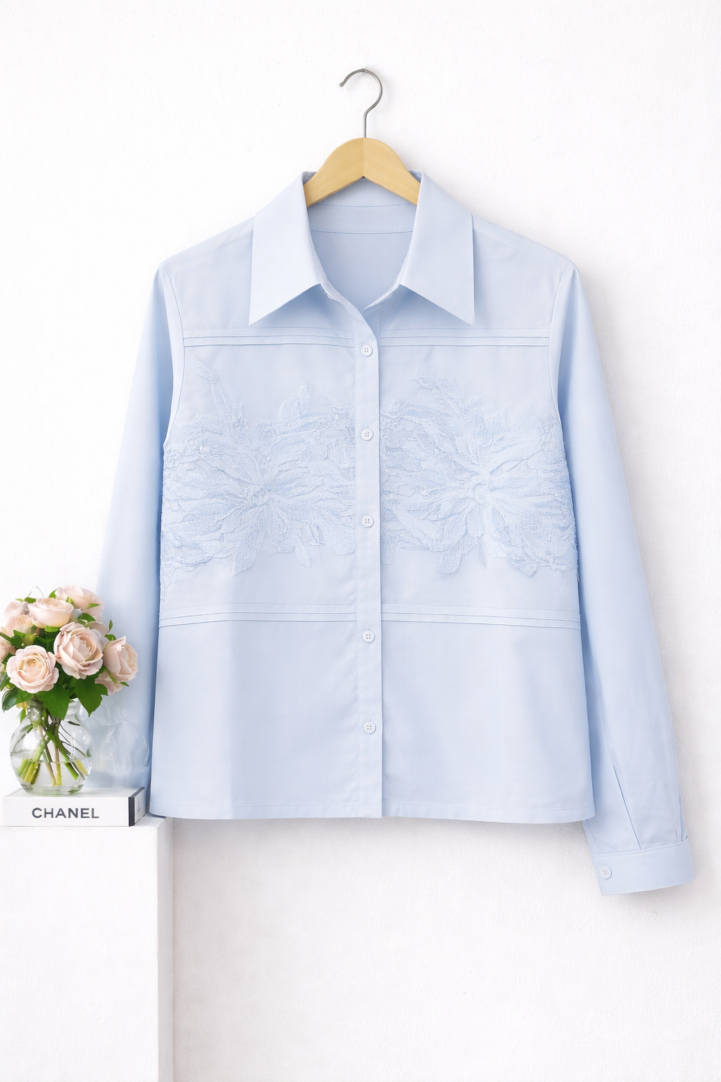Embroidered Poplin Shirt