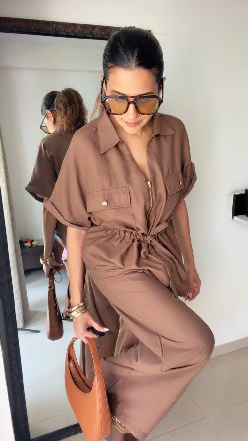 Linen Drawstring Co-ord Set