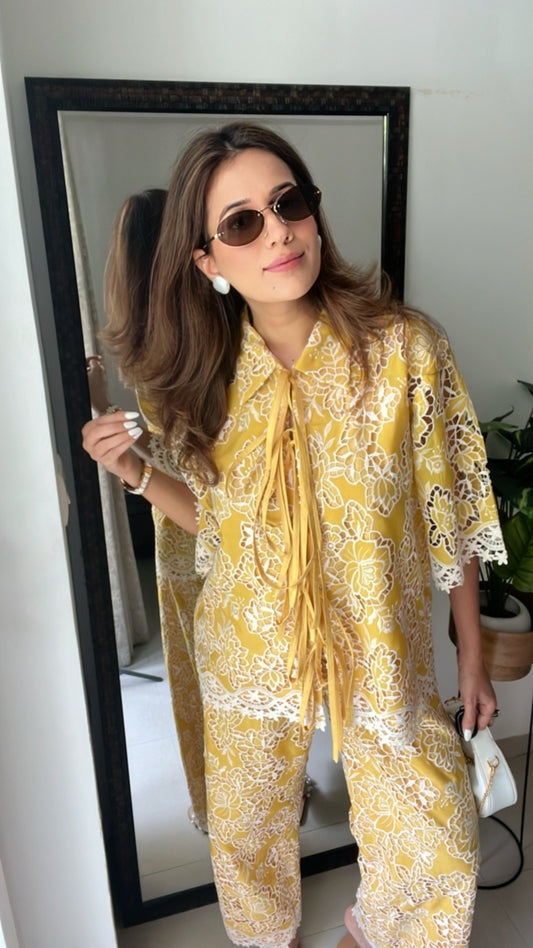 Sunshine Yellow Tie knot Co-ord
