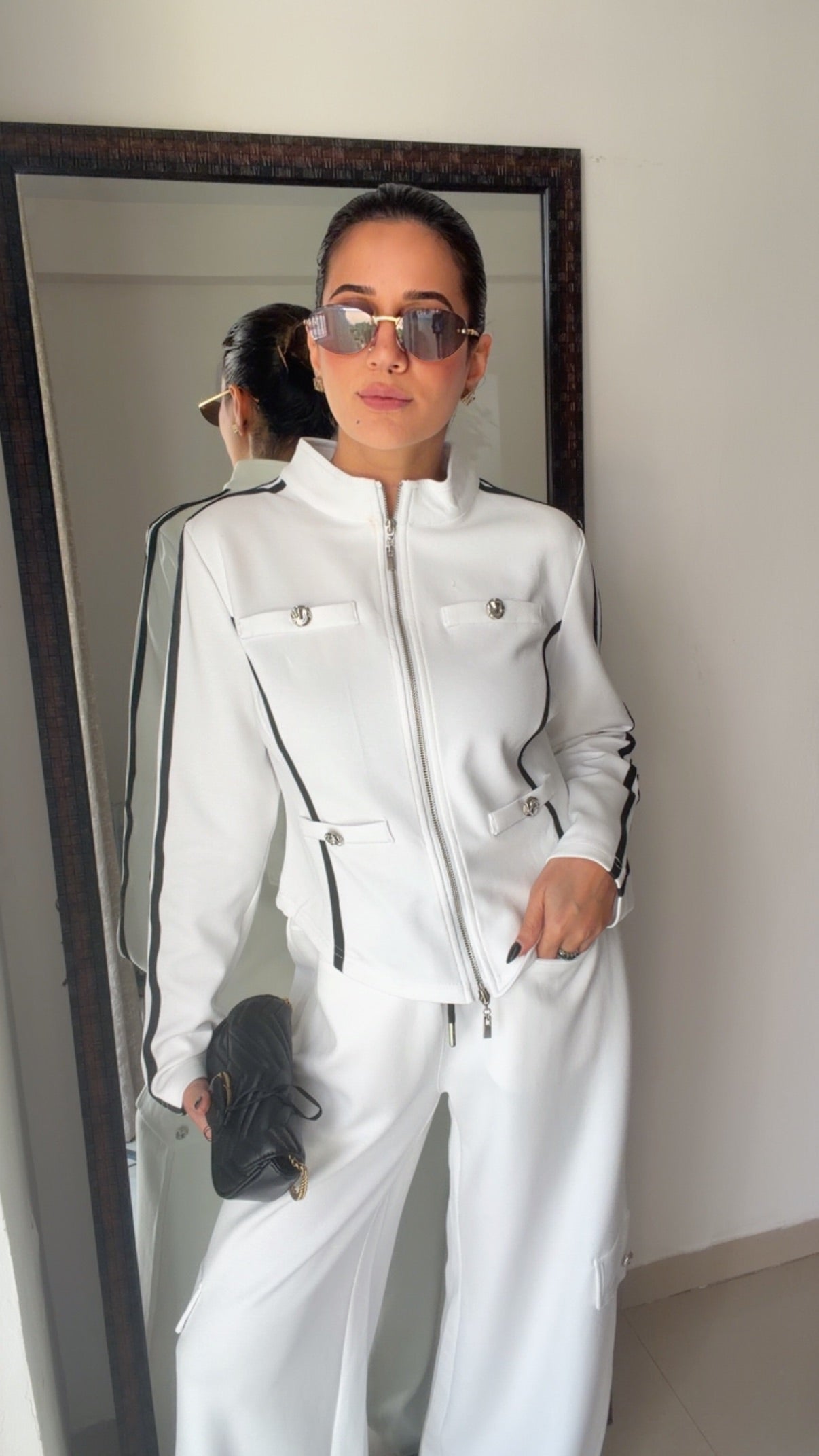 Zip-Front Track-Style Lounge Set
