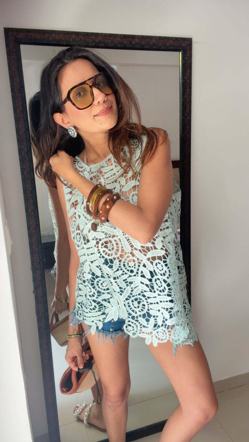 Sunset Bloom Crochet Top