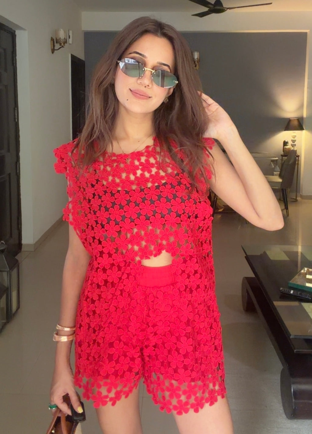 Scarlet Bloom Co-ord Set