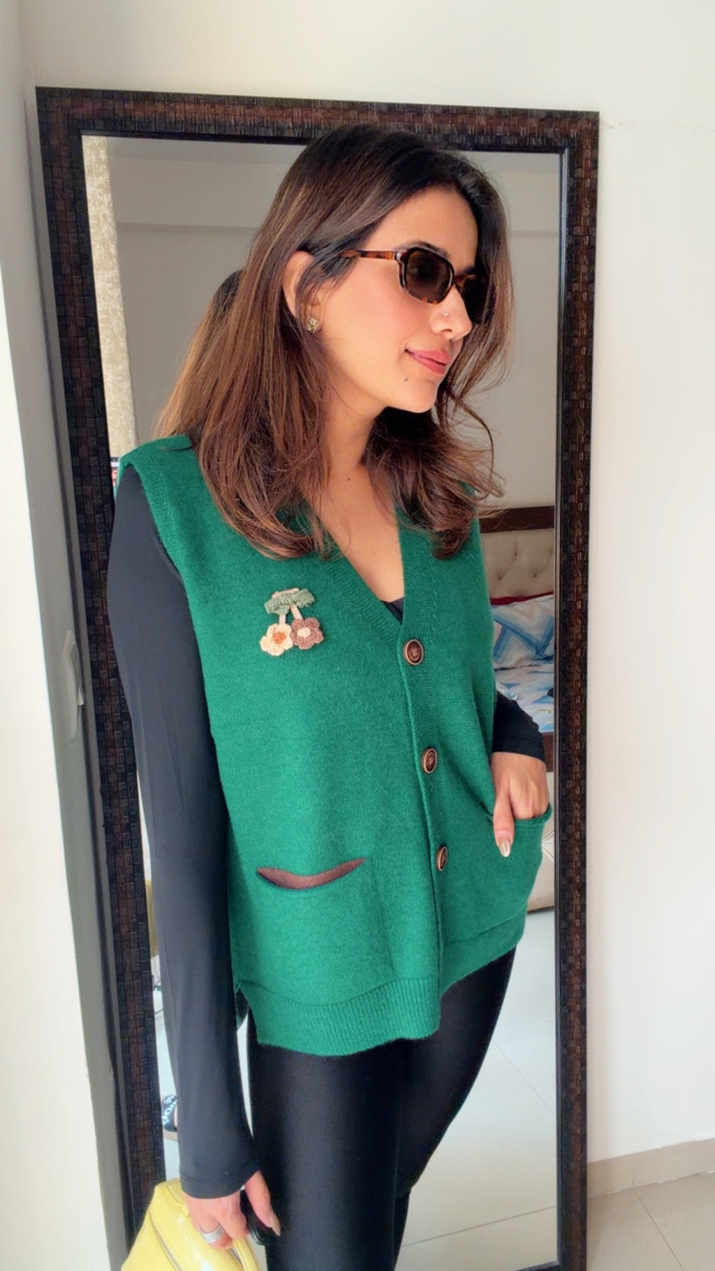 Dual Colored Fall Knit Vest