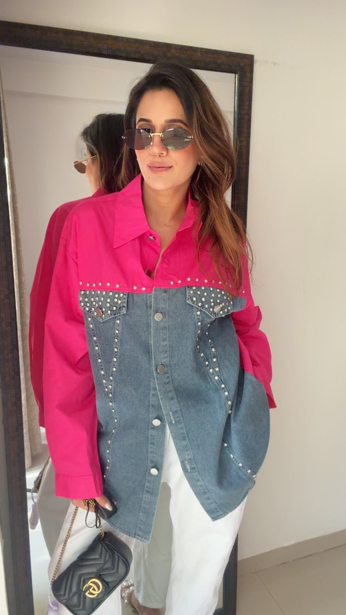 Studded Poplin Shirt