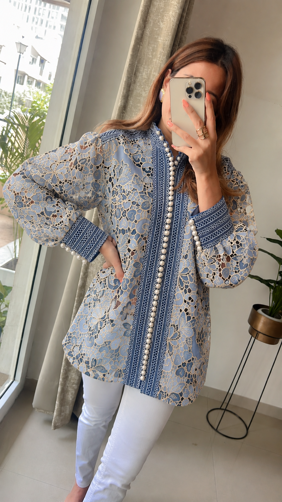 Lace Pearl Overdosed Shirt