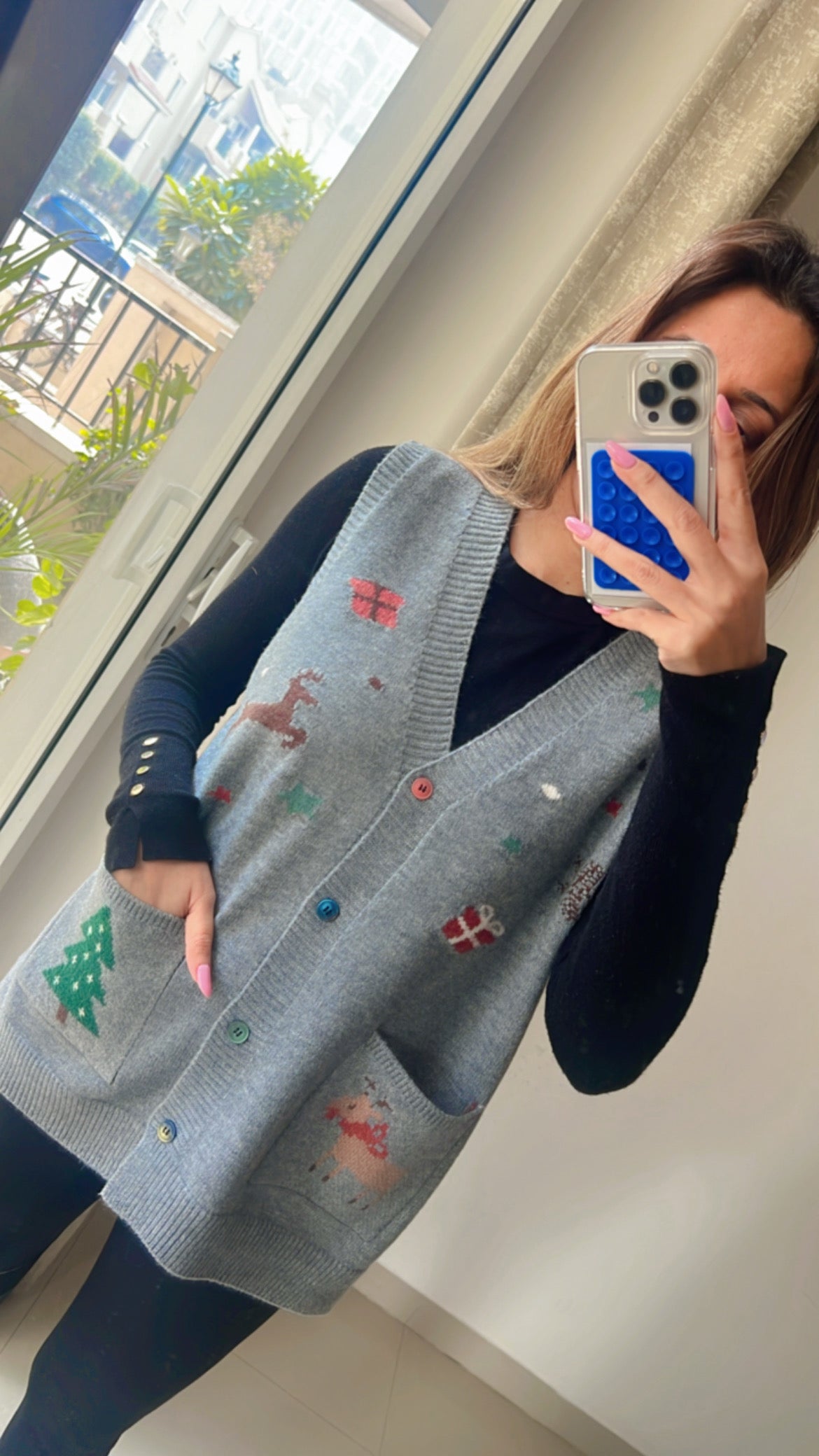 Knit Cut Sleeves Fall Vest