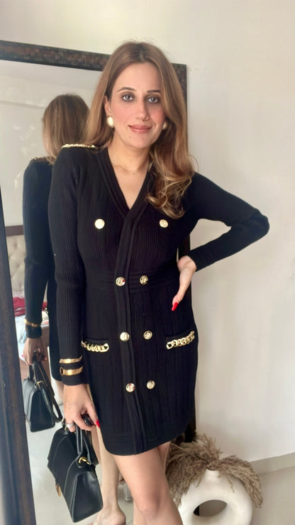 Khole Ribbed Knit Fall Dress
