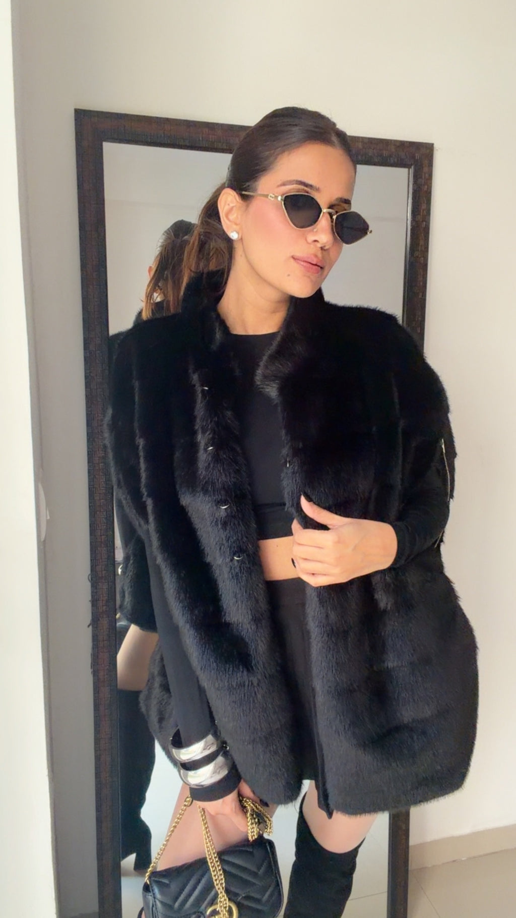 Luxe Fall Faux Fur Oversized Sleeveless Jacket