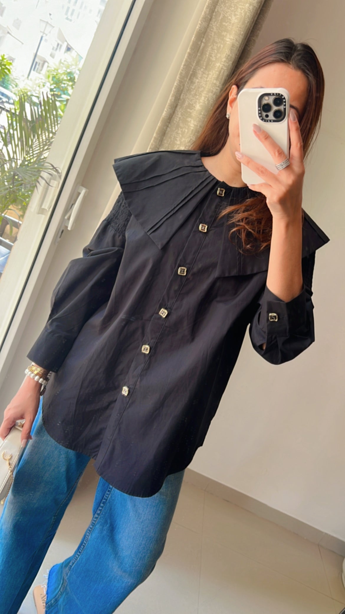 Korean Collar Poplin Shirt