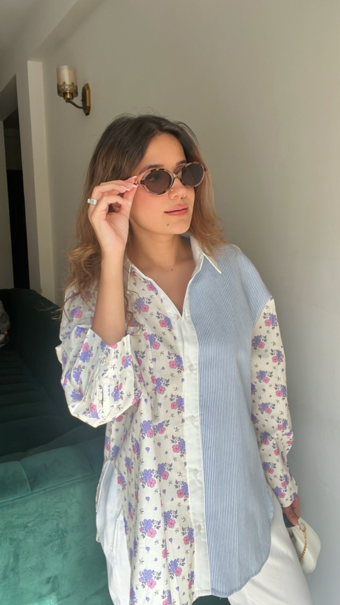 Print On Print Poplin Shirt