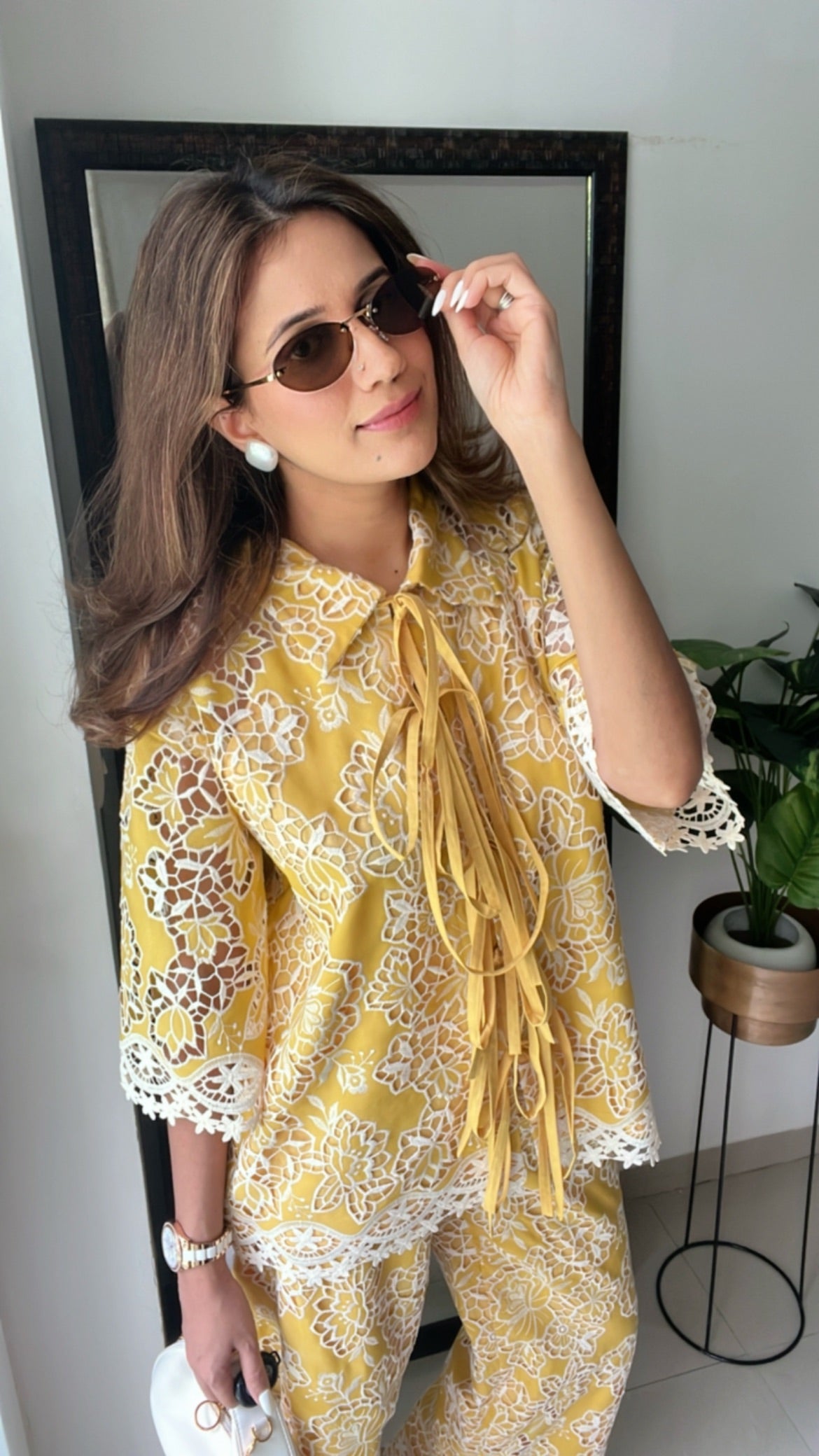 Sunshine Yellow Tie knot Co-ord